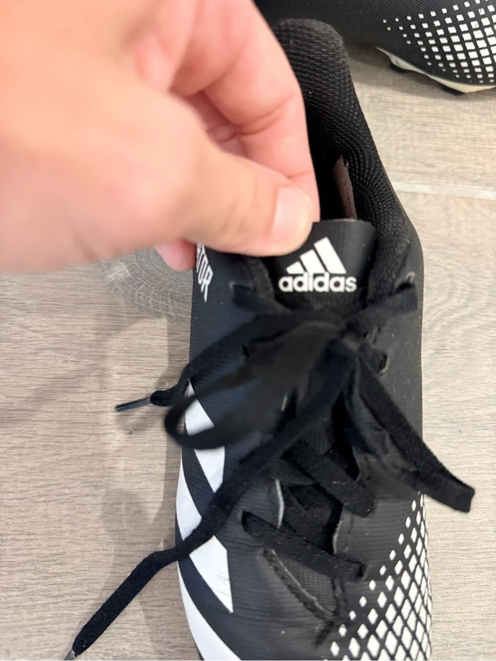 adidas Kids Predator Soccer Cleats - Black & White